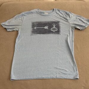 Blue 84 Gray Graphic Tee with Arrow Design- Ohoopee